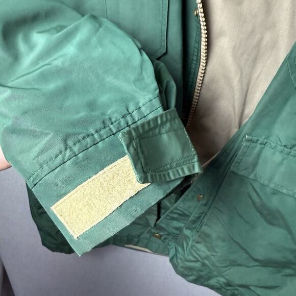 Woolrich Vintage Hooded Zip Front Utility Jacket Green - Picture 14 of 16